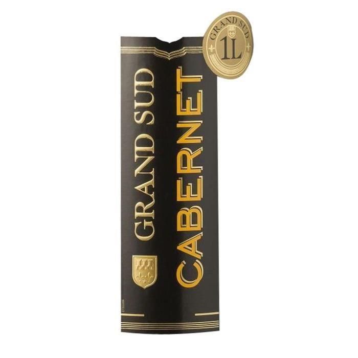 Grand Sud Cabernet 2017-2018 - Vino tinto de Pays d'Oc 1 Grand Sud Cabernet 2017-2018 - Vino tinto de Pays d'Oc 1