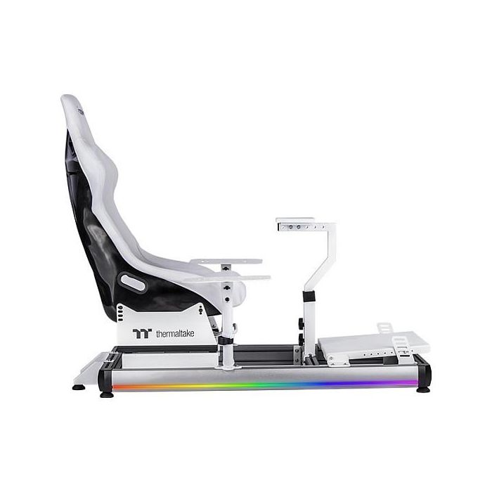 Thermaltake GF500 Flight Simulator Cockpit Snow Cabina de vuelo Blanca Aluminio GSC-F50-CPASWH-01 2