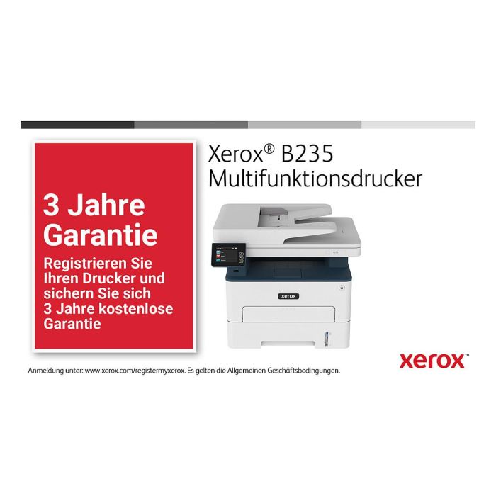 Xerox B235 Multifuncional Láser Blanco y Negro 4 en 1 A4 34 ppm LAN WiFi Duplex ADF Copia Escaneo Fax 0 Xerox B235 Multifuncional Láser Blanco y Negro 4 en 1 A4 34 ppm LAN WiFi Duplex ADF Copia Escaneo Fax 0