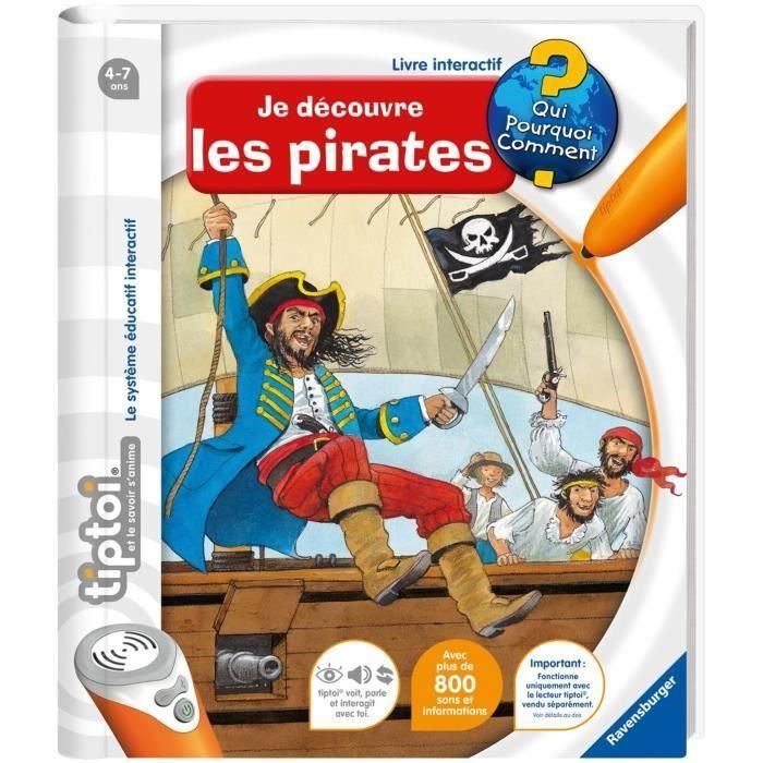 Ravensburger 13099004 Libro Interactivo Tiptoi Descubro a los Piratas para Niños de 4 Años