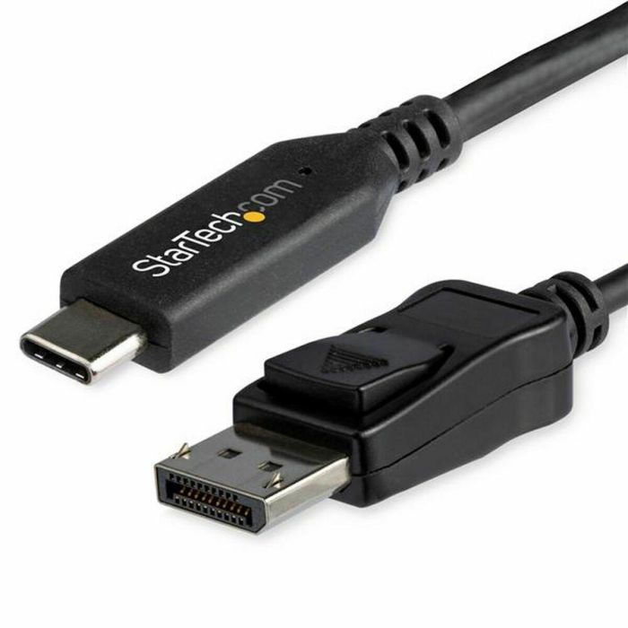 Adaptador USB C a DisplayPort Startech CDP2DP146B (1,8 m) Negro Adaptador USB C a DisplayPort Startech CDP2DP146B (1,8 m) Negro
