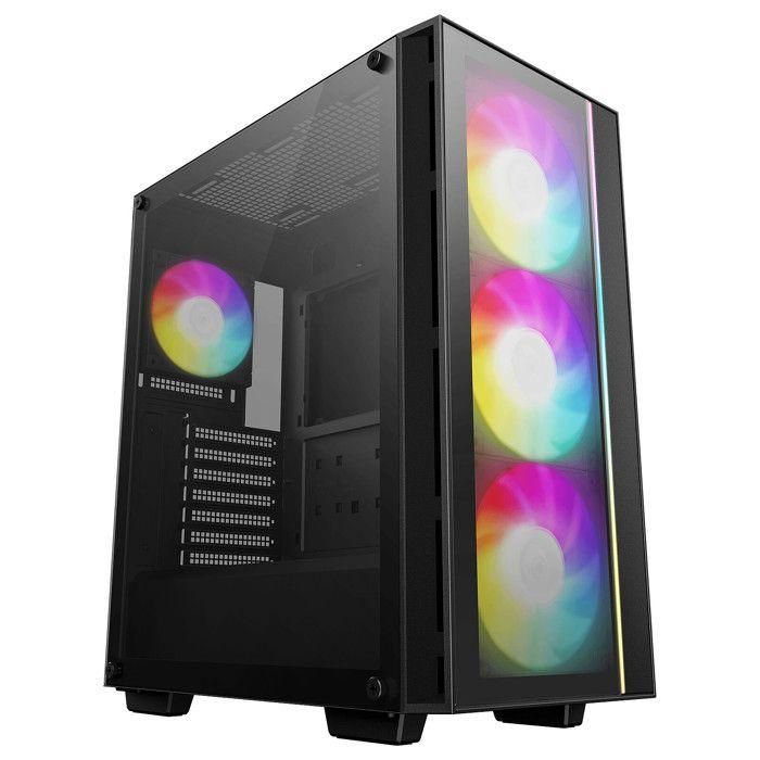 Caja para PC - DEEPCOOL - MATREXX 55 V4 C - Torre media - ATX - Vidrio templado - ARGB - Negro Caja para PC - DEEPCOOL - MATREXX 55 V4 C - Torre media - ATX - Vidrio templado - ARGB - Negro
