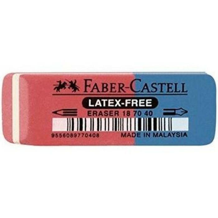Goma de borrar Faber-Castell Azul Rojo (40 unidades) 1 Goma de borrar Faber-Castell Azul Rojo (40 unidades) 1