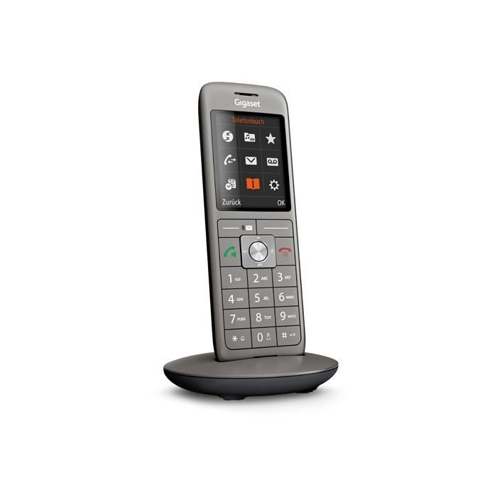 Gigaset CL660 HX Teléfono DECT Inalámbrico con Altavoz, 400 Entradas de Agenda, SMS, Pantalla TFT 2.4", Anthrazit