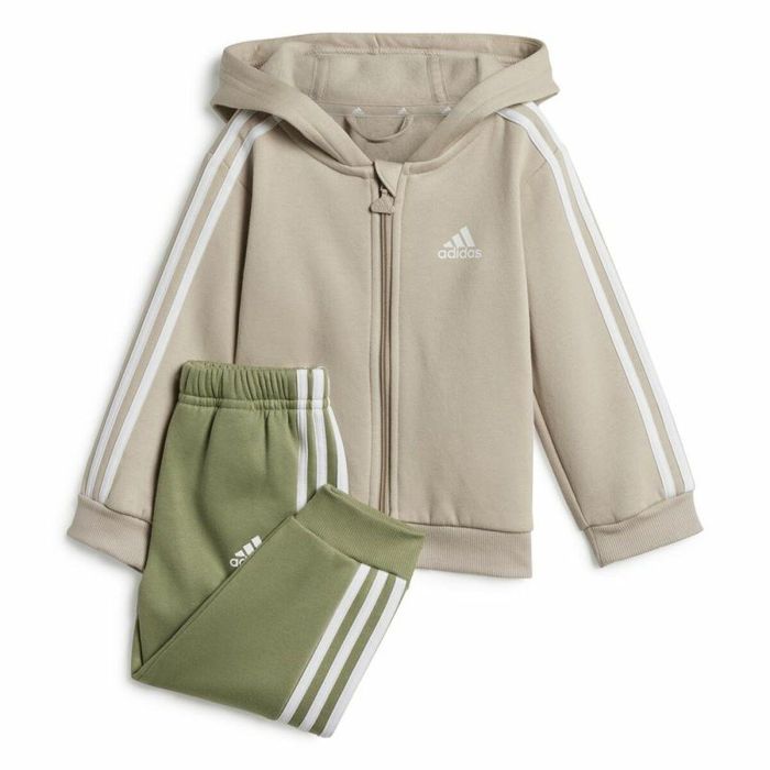 Conjunto Deportivo para Bebé Adidas Essentials Verde Gris Multicolor Conjunto Deportivo para Bebé Adidas Essentials Verde Gris Multicolor