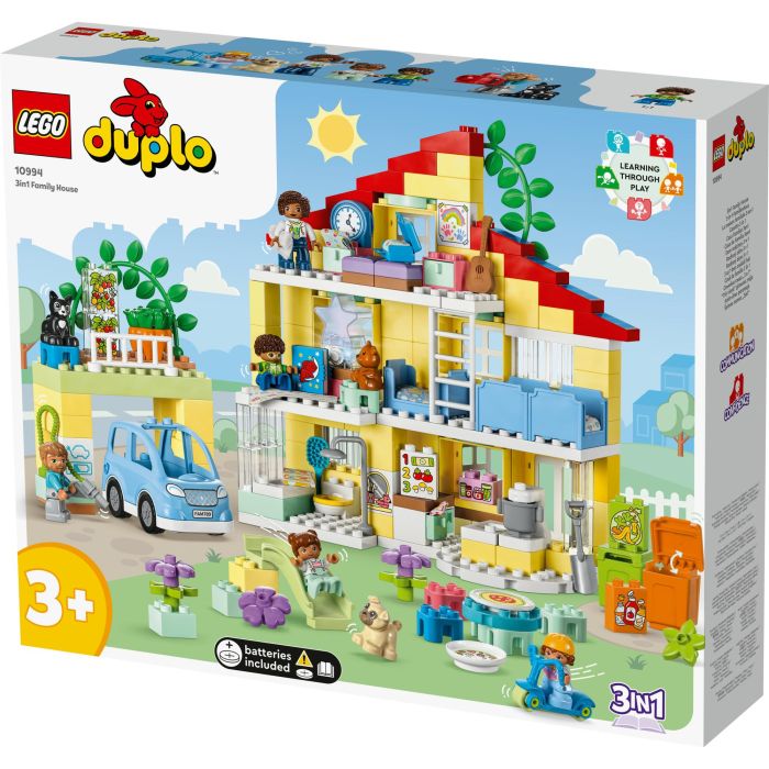 LEGO Duplo 10994 Casa Familiar 3en1 Juego de Construcción para Niños y Niñas a Partir de 3 Años con 218 Piezas Multicolor 3