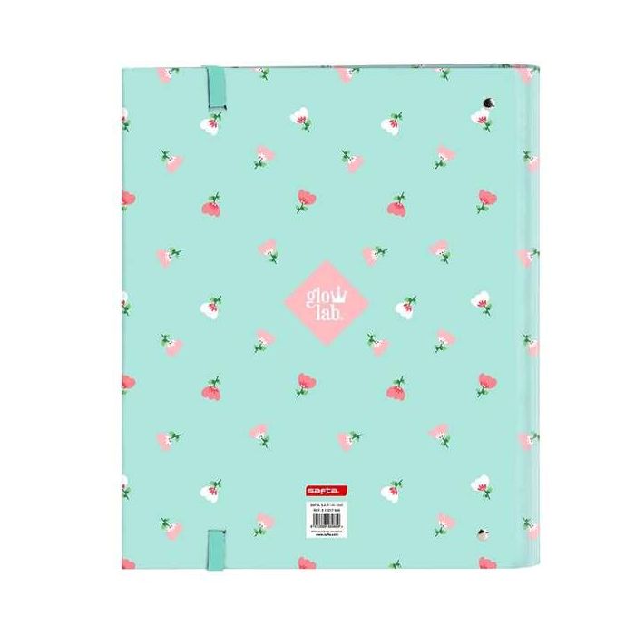 Carpeta de anillas Glow Lab Pepa A4 Verde (27 x 32 x 3.5 cm) 1 Carpeta de anillas Glow Lab Pepa A4 Verde (27 x 32 x 3.5 cm) 1