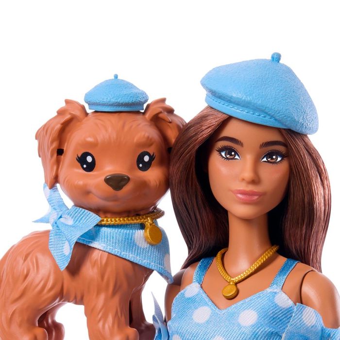 Barbie Twinning Looks Morena Con Perro Jfp38 Mattel 2