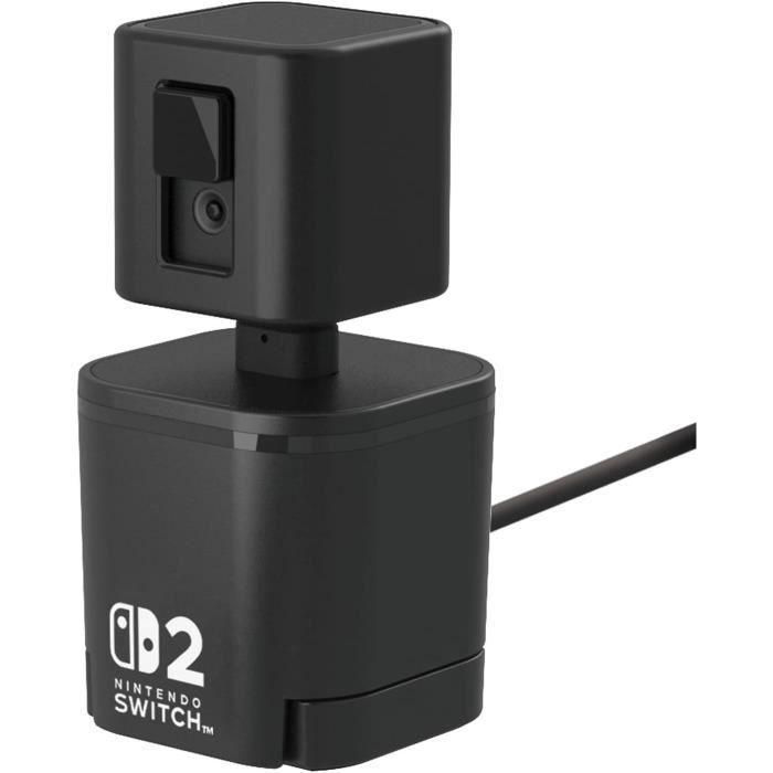 Hori 4961818039995 Cámara de Video USB Brazo Flexible y Cubierta de Lente para Nintendo Switch 2 Negra