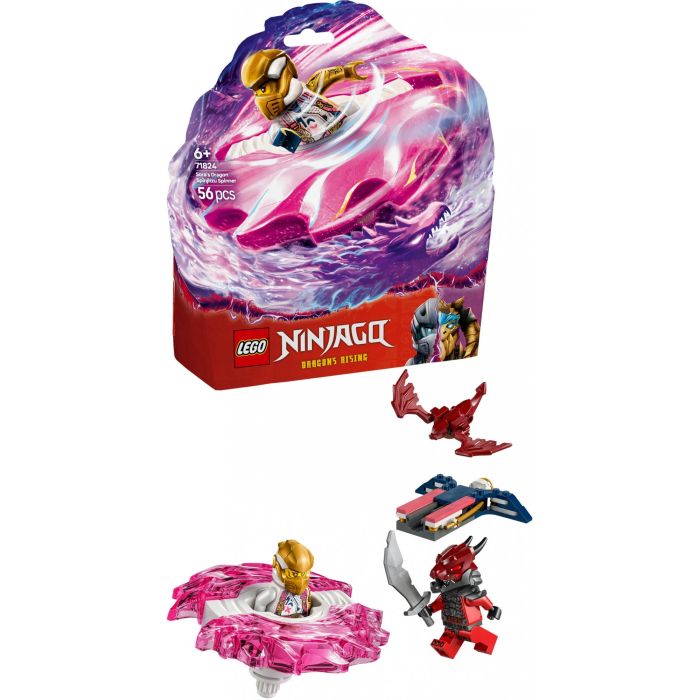 LEGO 71824 Spinner Spinjitzu Dragón de Sora Ninjago | Set Juguete con 2 Minifiguras Sora y Guerrero Dragónido +6 años 14 LEGO 71824 Spinner Spinjitzu Dragón de Sora Ninjago | Set Juguete con 2 Minifiguras Sora y Guerrero Dragónido +6 años 14