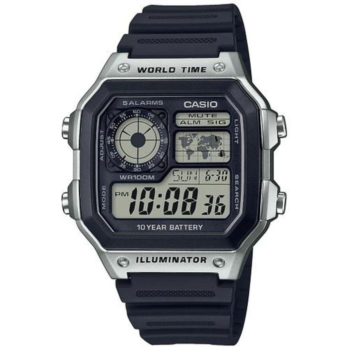 Reloj Hombre Casio ILLUMINATOR WORLDTIME Negro Gris (Ø 40 mm) Reloj Hombre Casio ILLUMINATOR WORLDTIME Negro Gris (Ø 40 mm)