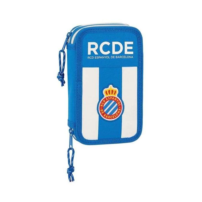 Plumier Escolar Safta R.C.D. Español Doble Cremallera 28 Piezas 125x40x195 mm