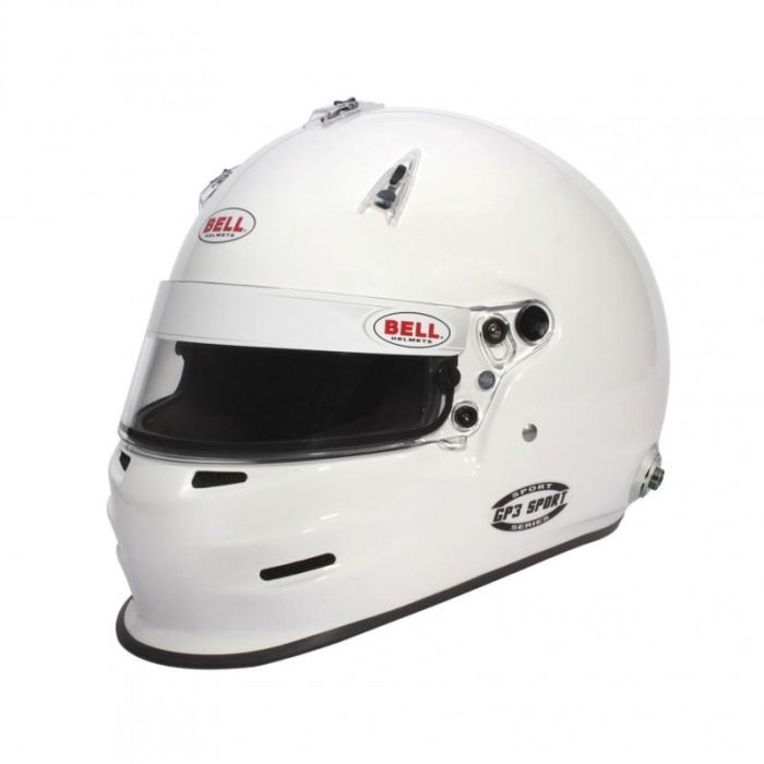 Casco Bell Gp3 Sport Blanco Hans Talla M58-59 Fia8859-2015 BL1417022