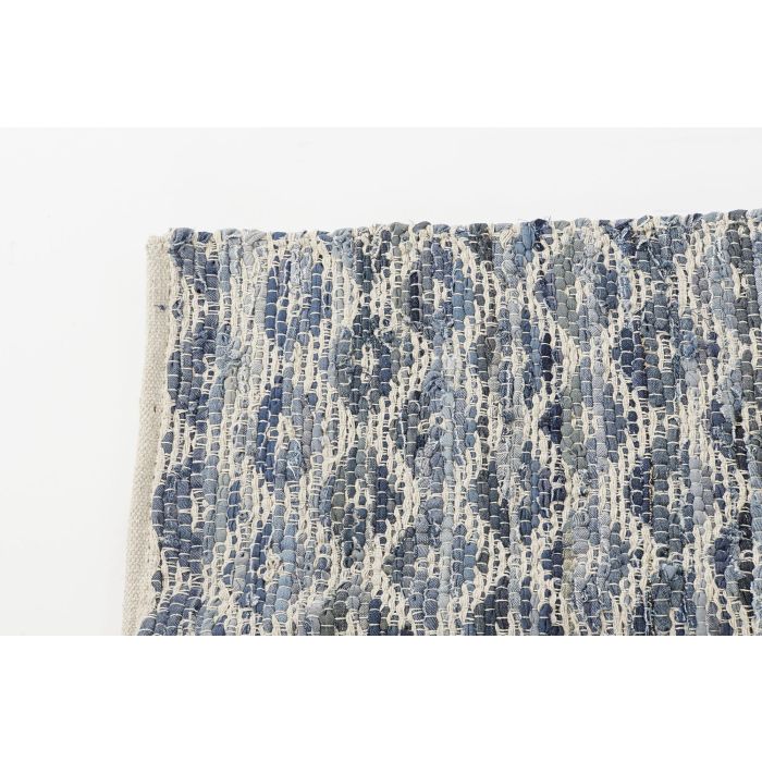Alfombra Boho DKD Home Decor Azul Blanco 180 x 1 x 120 cm 1 Alfombra Boho DKD Home Decor Azul Blanco 180 x 1 x 120 cm 1