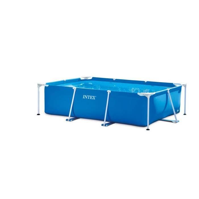 Intex 28271 Piscina rectangular Small Frame Familiar 220x150x60 cm, 2282 L, liner resistente, estructura metálica, +6 años Intex 28271 Piscina rectangular Small Frame Familiar 220x150x60 cm, 2282 L, liner resistente, estructura metálica, +6 años