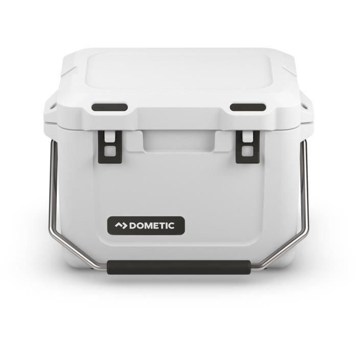Dometic DOM0713814336202 Nevera Portátil Patrol 20, 19L, Asa Acero Inoxidable, Mantiene Hielo Varios Días, Blanco