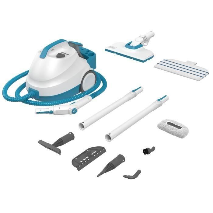 Limpiador a vapor multifunción - BLACK & DECKER BHSMP2008-QS - 2000 W - 8 accesorios - 4 barras - Blanco / gris / azul 2 Limpiador a vapor multifunción - BLACK & DECKER BHSMP2008-QS - 2000 W - 8 accesorios - 4 barras - Blanco / gris / azul 2