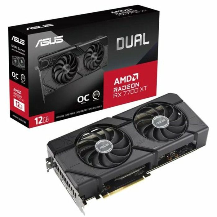 Tarjeta Gráfica Asus Dual Radeon RX 7700 XT OC Edition AMD RADEON RX 7700 XT 12 GB GDDR6