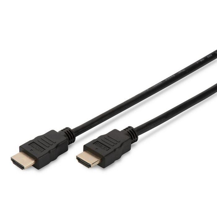 Digitus HDMI High Speed connection cable, type A M/M, 2.0m, Ultra HD 60p, gold, bl Digitus HDMI High Speed connection cable, type A M/M, 2.0m, Ultra HD 60p, gold, bl