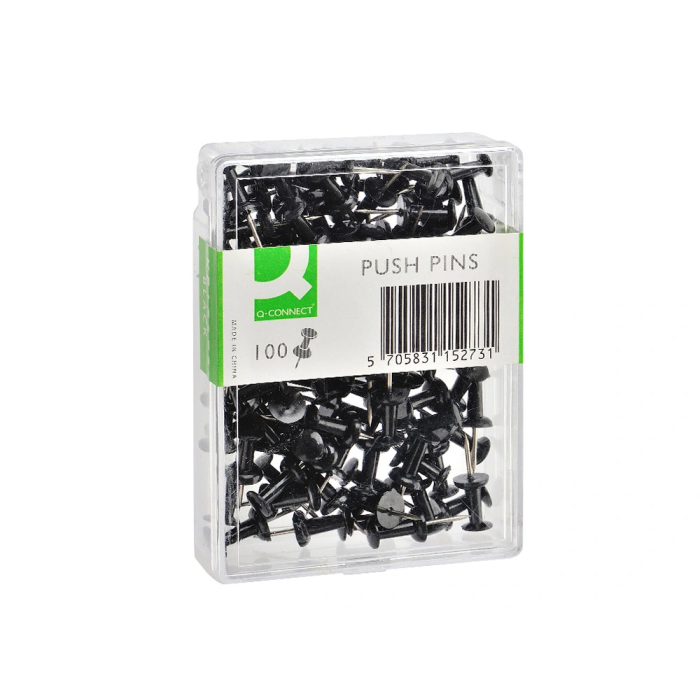 Q-connect Señalizador de Planos Negro Caja de 100 Unidades 1