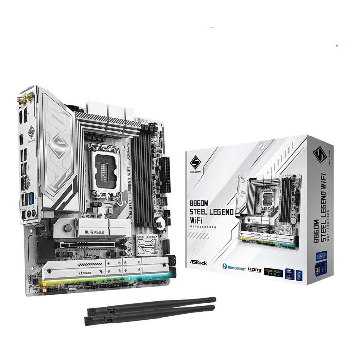ASRock B860M Steel Legend WiFi Placa Base ATX HDMI/DP DDR5 con WiFi 6E y Bluetooth 5.3 para PC 5