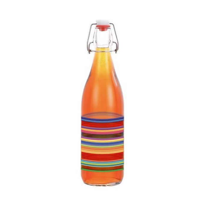Botella de vidrio decorada Designs 1L - Inde (12 Unidades) 9 Botella de vidrio decorada Designs 1L - Inde (12 Unidades) 9