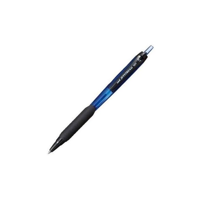 Uni-Ball SXN-101-07 Rollerball Jetstream Retráctil 0.7 mm Azul, Secado Instantáneo, Ideal Zurdos (Pack 12) (12 Unidades)