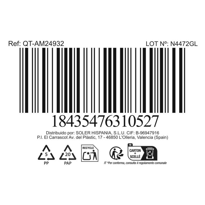 Fiambrera Rect.Hermet 20.5X15.3Cm 1L Ambare (6 Unidades) 1