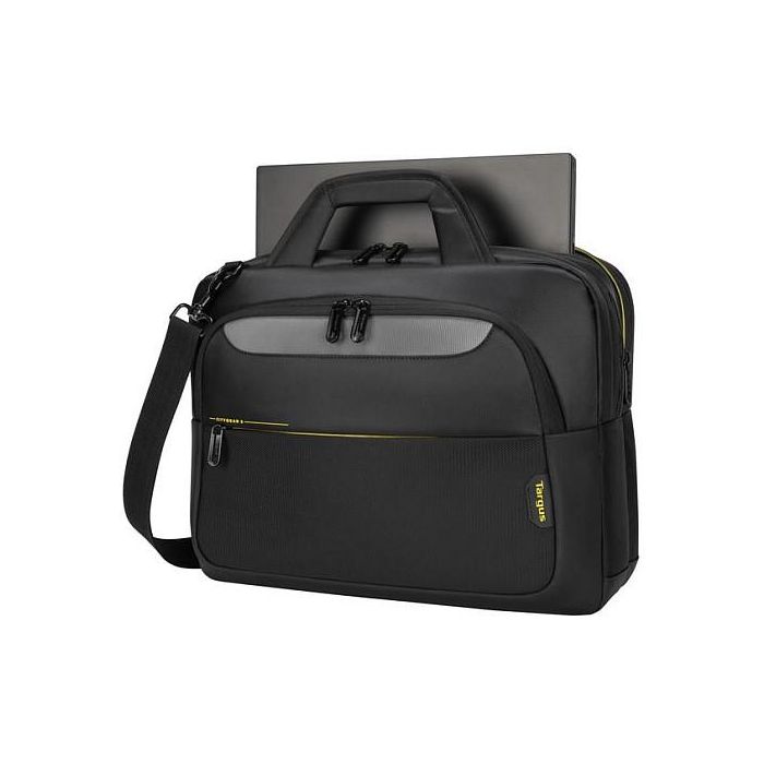 Targus Maletín Citygear Toploader para Portátil de 17.3", Negro, Tirante para Hombro
