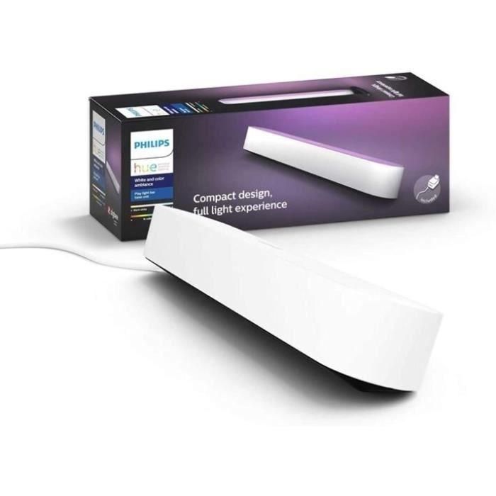 Philips Hue Play White & Color Ambiance, Basic Kit X 1, White, funciona con Alexa, Google Assistant y Apple Homekit Philips Hue Play White & Color Ambiance, Basic Kit X 1, White, funciona con Alexa, Google Assistant y Apple Homekit