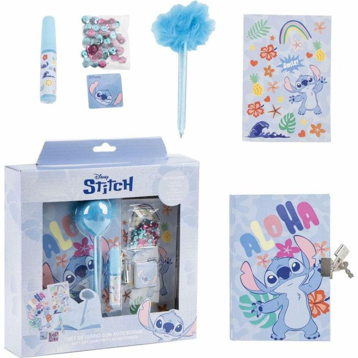 Cerdá Diario Set Stitch 23.5 x 25.0 x 5.5 cm Multicolor para Niños +3 Años 0 Cerdá Diario Set Stitch 23.5 x 25.0 x 5.5 cm Multicolor para Niños +3 Años 0