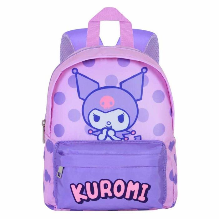 KARACTERMANIA Mochila preescolar ligera Kuromi Hello Kitty 27cm con compartimento y bolsillo frontal 2 KARACTERMANIA Mochila preescolar ligera Kuromi Hello Kitty 27cm con compartimento y bolsillo frontal 2