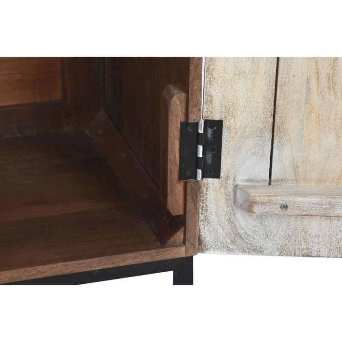 Aparador Home ESPRIT Blanco Metal Madera de mango 180 x 40 x 85 cm 3 Aparador Home ESPRIT Blanco Metal Madera de mango 180 x 40 x 85 cm 3