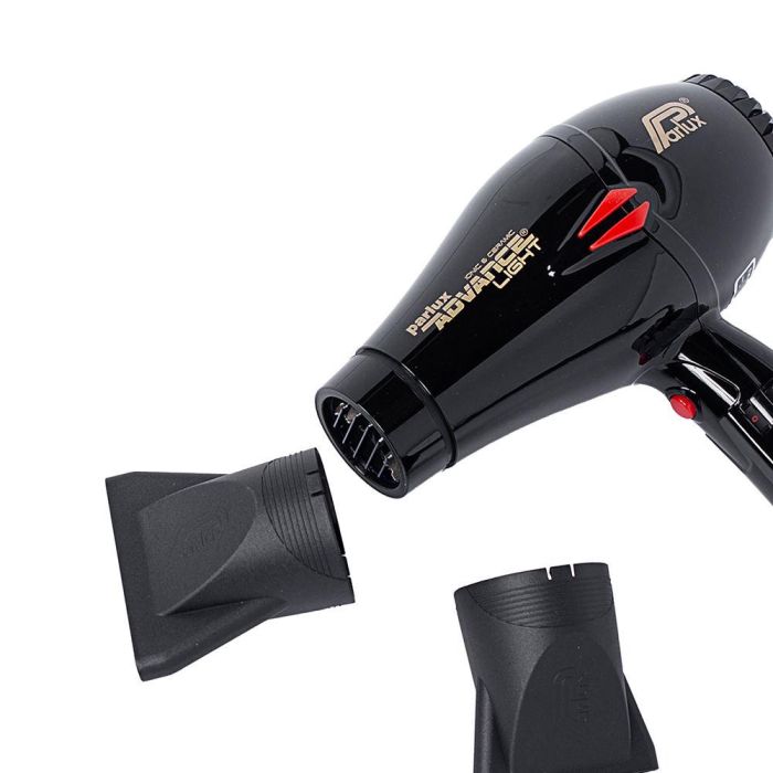 Parlux Advance Secador de Pelo Negro 2200W Iónico y Cerámico 83m3/h 456g