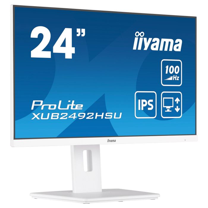 iiyama XUB2492HSU-W6 61cm/24" (1920x1080) FHD IPS 100Hz 0,4ms HDMI DP Pivot Speaker Blanco 0 iiyama XUB2492HSU-W6 61cm/24" (1920x1080) FHD IPS 100Hz 0,4ms HDMI DP Pivot Speaker Blanco 0