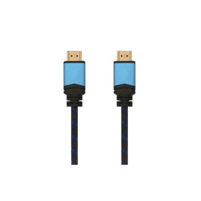 AISENS - CABLE HDMI V2.0 PREMIUM ALTA VELOCIDAD / HEC 4K@60HZ 18GBPS, A/M-A/M, NEGRO/AZUL, 10M AISENS - CABLE HDMI V2.0 PREMIUM ALTA VELOCIDAD / HEC 4K@60HZ 18GBPS, A/M-A/M, NEGRO/AZUL, 10M