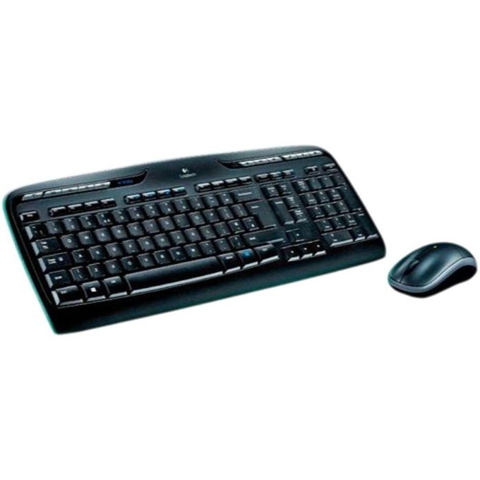 Teclado y Ratón Logitech MK330 Negro Qwerty Español (4 Unidades) 1 Teclado y Ratón Logitech MK330 Negro Qwerty Español (4 Unidades) 1