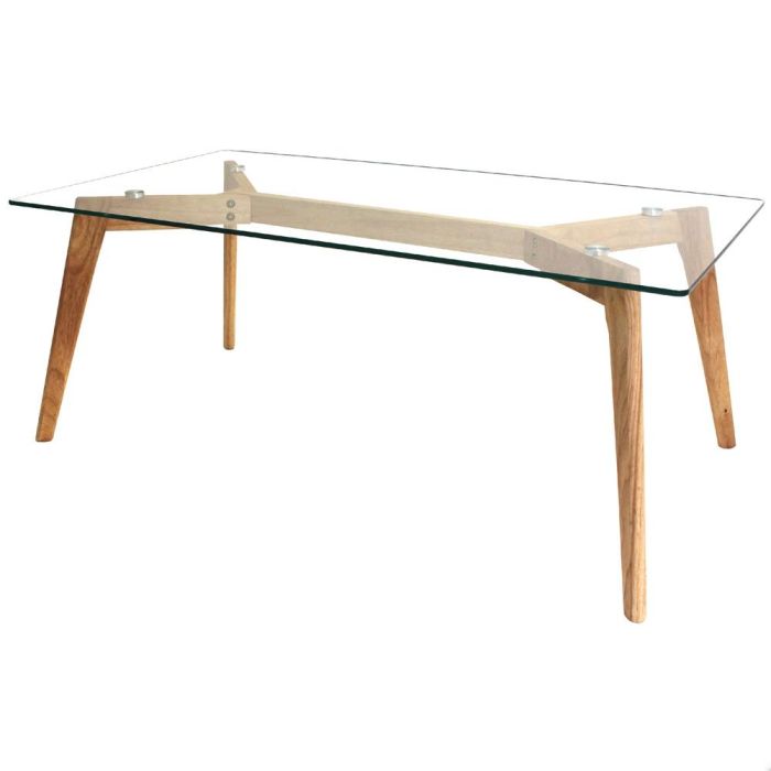 Home Deco Factory Mesa Rectangular Cristal 110x60 cm 1