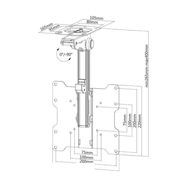 Soporte TV Neomounts FPMA-C020BLACK 10" 40" 20 kg 20 Soporte TV Neomounts FPMA-C020BLACK 10" 40" 20 kg 20