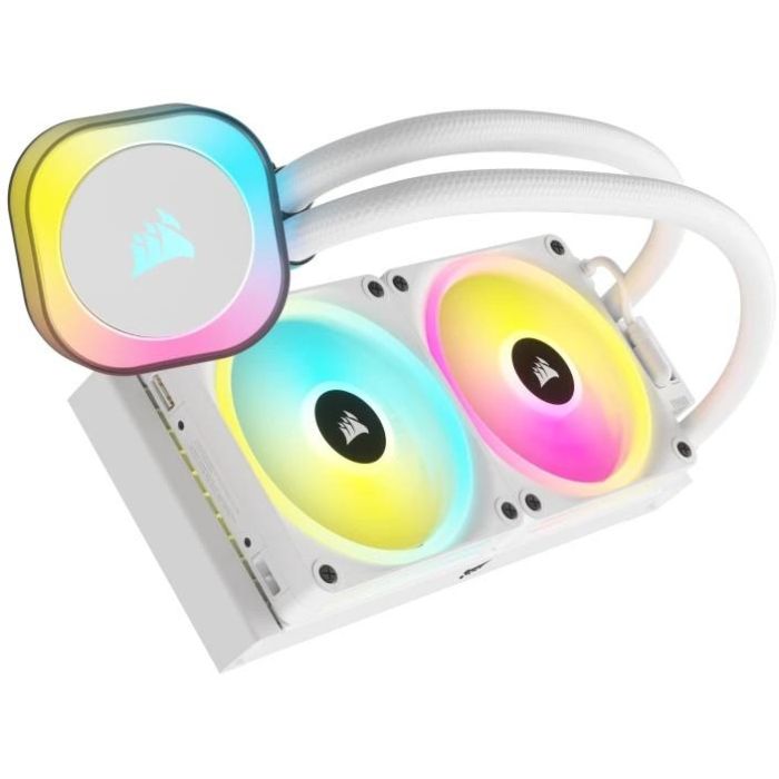 Corsair H100i iCUE LINK Refrigeración Líquida AIO 240mm Blanco RGB 4 Corsair H100i iCUE LINK Refrigeración Líquida AIO 240mm Blanco RGB 4