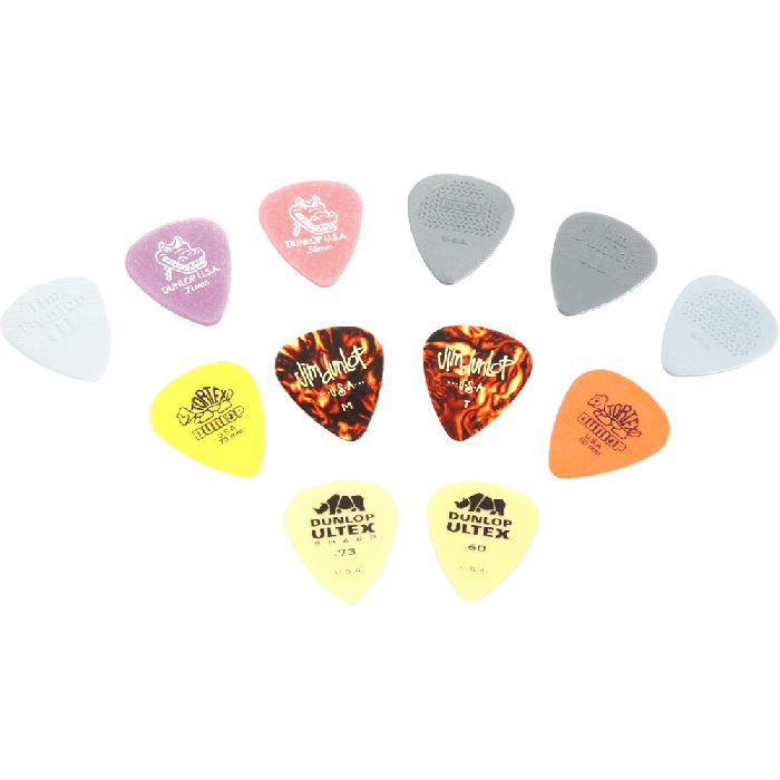 Dunlop Pack Variedad Púas Guitarra Light & Medium / 12 Unidades 2 Dunlop Pack Variedad Púas Guitarra Light & Medium / 12 Unidades 2
