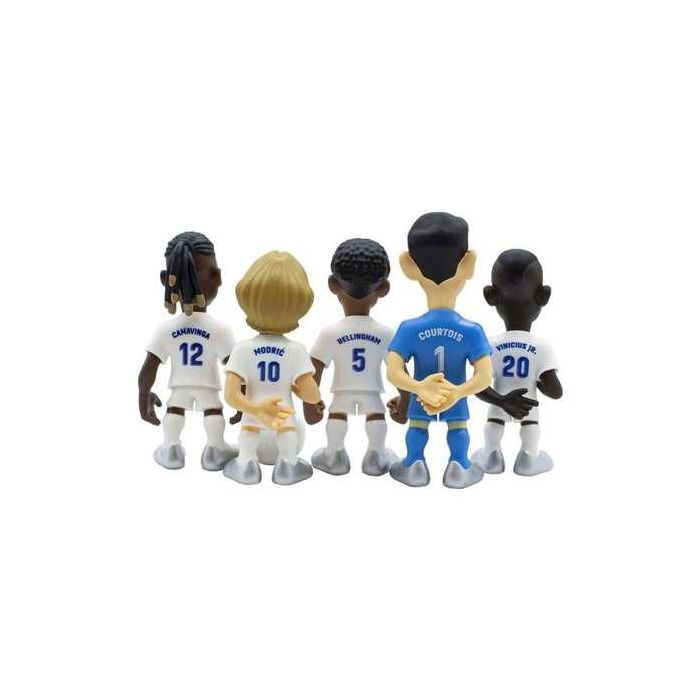 Pack minix con 5 figuras real madrid c.f 7 cm - modelos surtidos 5