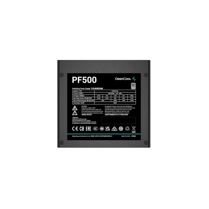 Fuente de Alimentación DEEPCOOL PF500 ATX 500 W 80 PLUS 3 Fuente de Alimentación DEEPCOOL PF500 ATX 500 W 80 PLUS 3