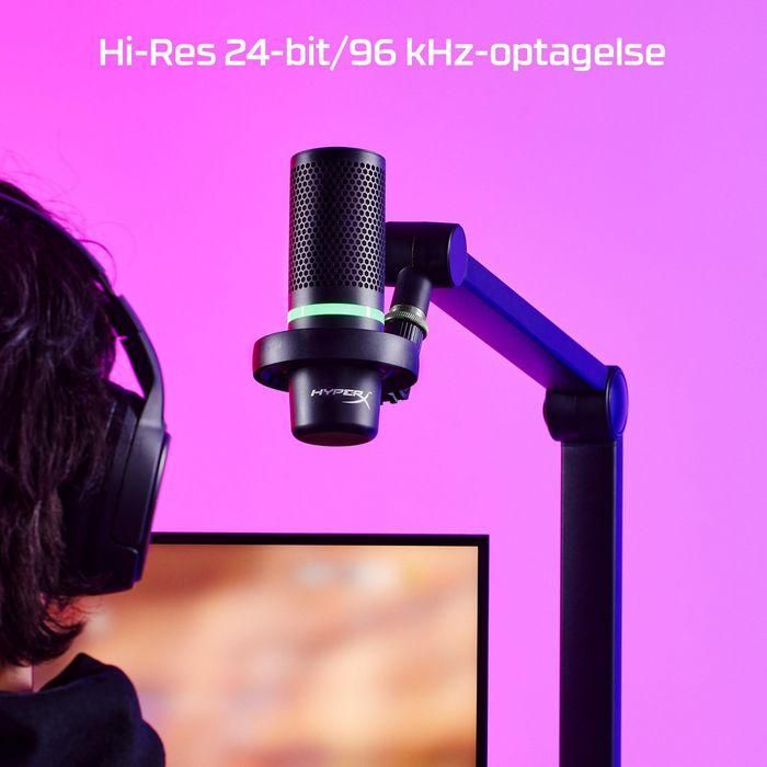 HP HyperX DuoCast Micrófono USB Negro, Iluminación RGB, Hi-Res 24-bit/96kHz, Shock Mount, Tap-to-Mute, para Gaming y Streaming en PC, PS5, PS4, Mac 27