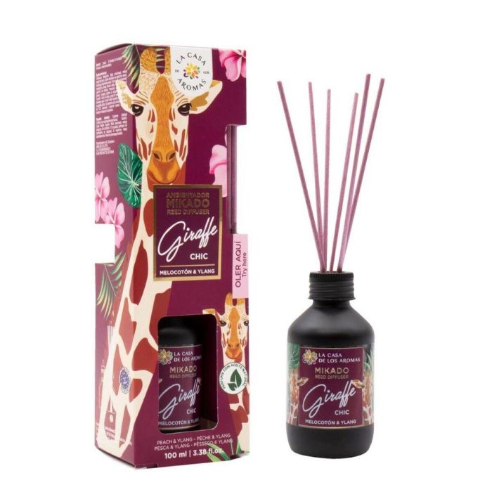 La Casa De Los Aromas Ambientador Mikado Giraffe Chic #Melocotón & Ylang La Casa De Los Aromas Ambientador Mikado Giraffe Chic #Melocotón & Ylang
