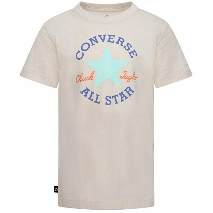 Camiseta de Manga Corta Infantil Converse Core Sse Salmón 0 Camiseta de Manga Corta Infantil Converse Core Sse Salmón 0