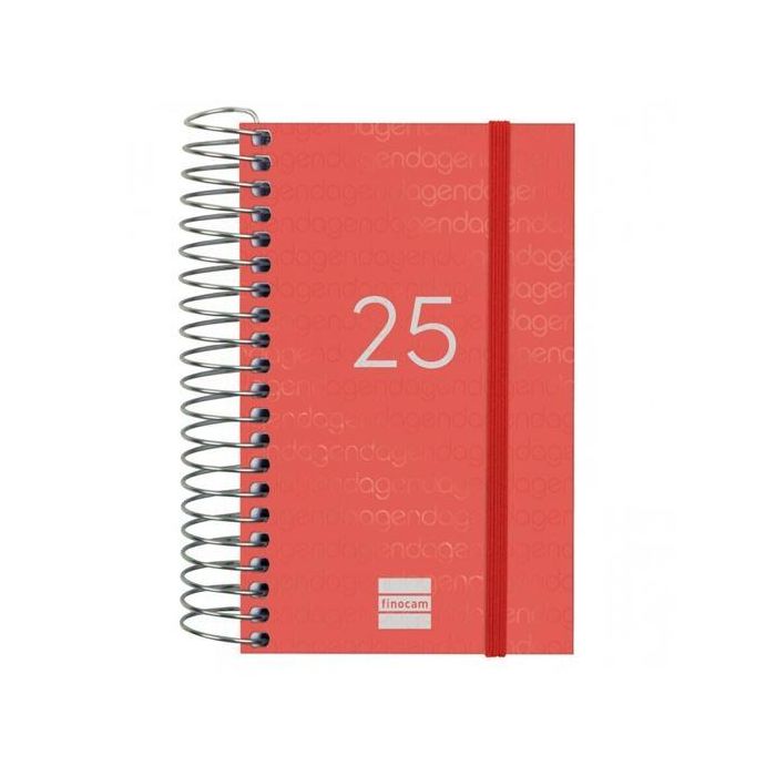 Finocam Agenda Anual Year Espiral E3-79x127 mm 1Dp Rojo 2025 Finocam Agenda Anual Year Espiral E3-79x127 mm 1Dp Rojo 2025