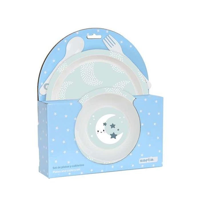 Set de Menaje Infantil Safta Luna Poliuretano (4 Piezas) 0 Set de Menaje Infantil Safta Luna Poliuretano (4 Piezas) 0