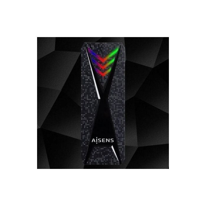 Aisens Caja Externa M.2 NVMe RGB Gaming USB 3.2 Gen2 para SSD M.2, Compatible con 2230/2242/2260/2280, Negra 4 Aisens Caja Externa M.2 NVMe RGB Gaming USB 3.2 Gen2 para SSD M.2, Compatible con 2230/2242/2260/2280, Negra 4