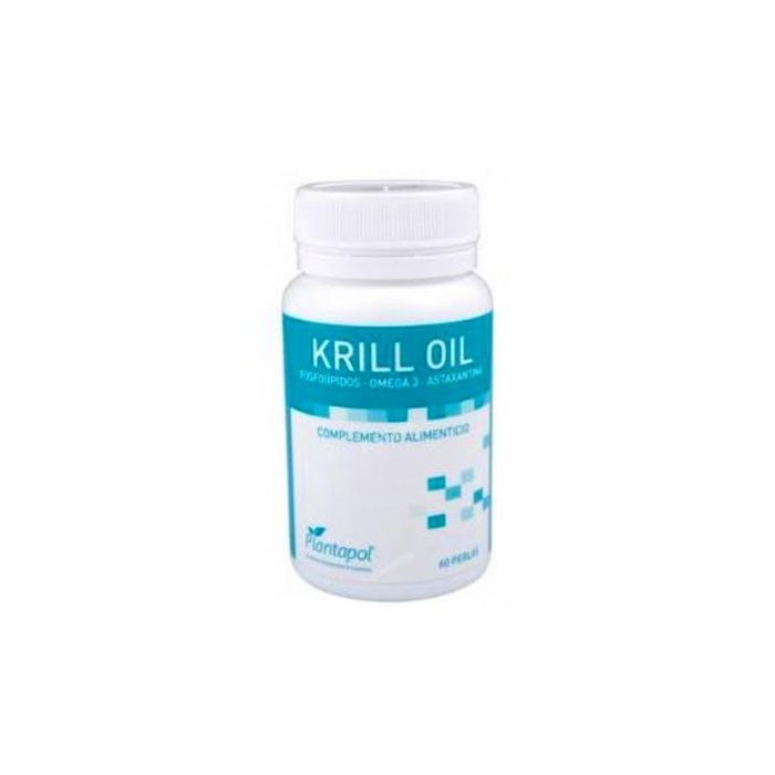 PLANTAPOL Krill Oil Aceite de Krill Antártico 60 Perlas - Rico en Omega 3 para Colesterol